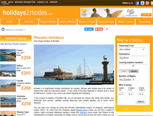 Tablet Screenshot of holidays2rhodes.com